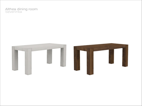 Sims 4 — [Althea diningroom] - dining table by Severinka_ — Dining table 2x1 From the set 'Althea dining room' Build /