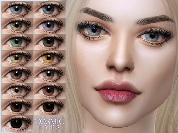 Sims 4 — Cosmic Eyes N158 by Pralinesims — Eyes in 30 colors.