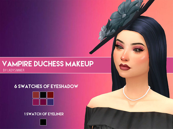 Sims 4 — Vampire Duchess Eyeshadow by LadySimmer94 — BGC Teen - Elder Disallowed for random townies Custom Thumbnails Do