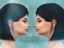 Sims 4 — CLONE radiance kit by spooktacularsims — This radiance kit adds a highlight to the cheekbone and jaw to create a