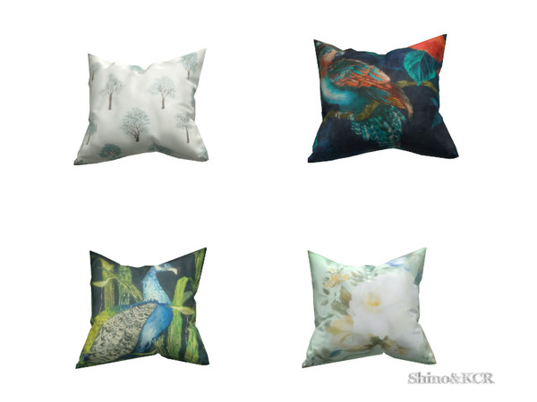 Sims 4 — Outdoor 19 - Pillow 2 by ShinoKCR — Sleek and modern Outdoor Set with Wicker For Seating Parts - can be found in