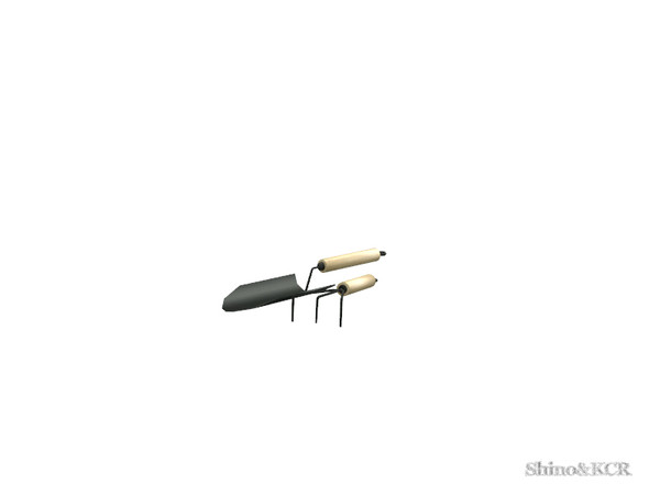 Sims 4 — Outdoor 19 Deco - Fork and Shovel by ShinoKCR — Decorations matching Outdoor 19 in Clutter
