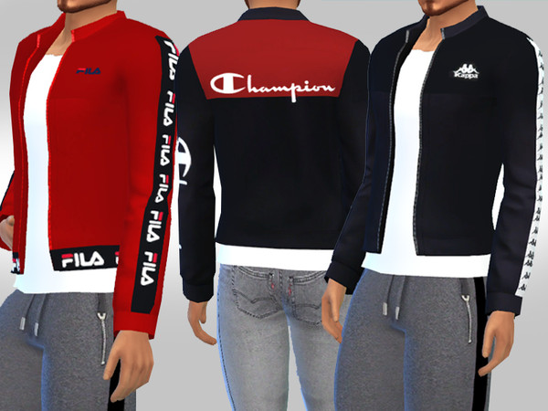 Sims 4 — Men Brand Athletic and Casual Jackets by saliwa — Men Brand Athletic and Casual Jackets design by Saliwa