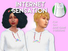 Sims 4 — Internet Sensation Rainbow Hoodie by simmi98x — 