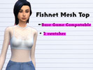Sims 4 — Fishnet Mesh Undershirt - accessory by DestinyAngelicArts — An Undershirt for sims clothing 