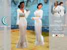 Sims 4 — Simple Wedding Dress by Cris_Paula_Sims — New Knitted Dress With four colors Base Game Compatible See other
