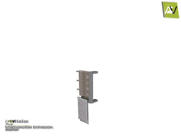 Sims 4 — Worthington Towel Holder by ArtVitalex — - Worthington Towel Holder - ArtVitalex@TSR, Jun 2019