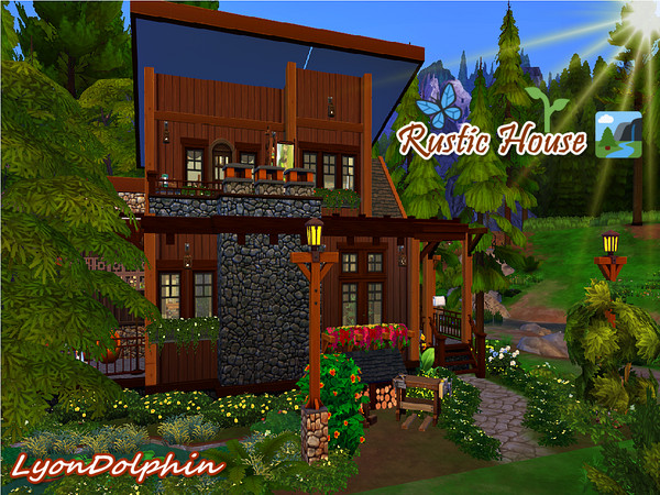 Sims 4 — Rustic House by Tontin2018 — Rustic house A Beautiful House with Rustic style for the challenge created by my