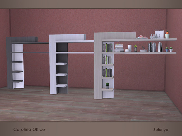 Sims 4 — Carolina Office. Storage B by soloriya — Large storage with many slots for decorative items. Part of Carolina
