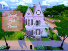 Sims 4 — Sweet Pink House by GabyLiera — Beautiful 2 stories house for a single sim. Made only with base Game