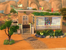 Sims 4 — Boho house  by Misa1996 — This small house is for one or two sims. It is fully furnished and decorated. Inside