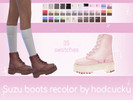 Sims 4 — Madlen Suzu Boots Recolor /MESH NEEDED/ by hodcucku — As soon as I saw these boots I knew I had to do something