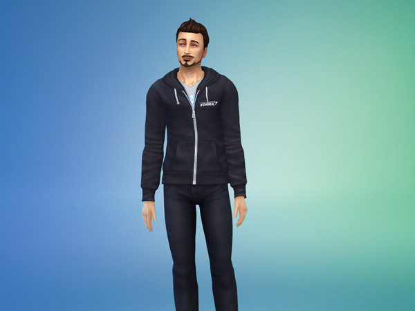 Sims 4 — Tony Stark | Stark Hoodie with Arc Reactor by mariastark — Tony Stark's Stark Expo hoodie (seen in IM2) made