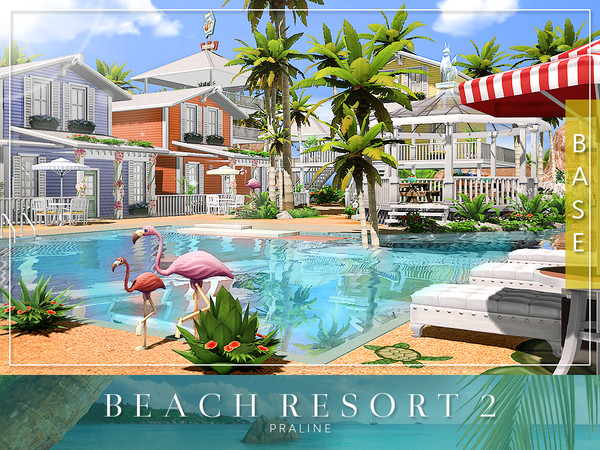 Sims 4 — Beach Resort 2 by Pralinesims — By Pralinesims