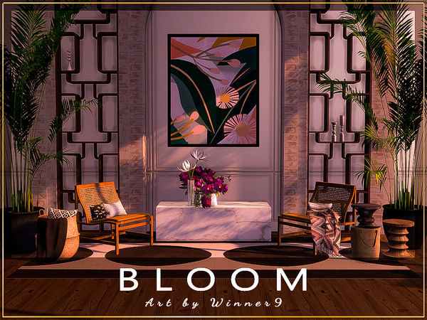 Sims 4 — Flowers by Winner9 — Fresh paintings in 5 swatches, enjoy ;)