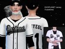 Sims 4 — EXOPLANET Jersey - Mesh needed by babyeol — Original 'EXOPLANET' Jersey Remake 9 swatches (9 members) For Male