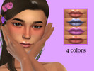 Sims 4 — Love Lipstick by abrielle_e — Love Lipstick is a lipstick with 4 various colors such as blue purple and 2