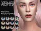 Sims 4 — Nova Eye by fionaurora — Eye contacts in 12 colors. Custom thumbnail and HQ mod compatible! Enjoy~