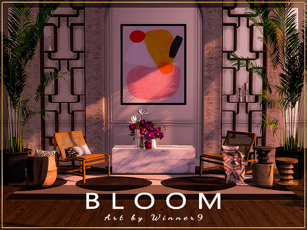 Sims 4 — Abstract by Winner9 — Fresh paintings in 5 swatches, enjoy ;) 