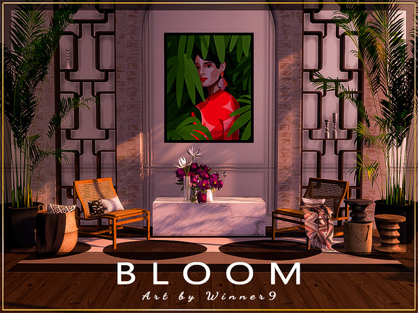 Sims 4 — Style by Winner9 — Fresh paintings in 5 swatches, enjoy ;)