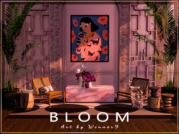 Sims 4 — Bloom by Winner9 — 20 fresh and colorful paintings, enjoy ;) You can find it easily in your game by typing