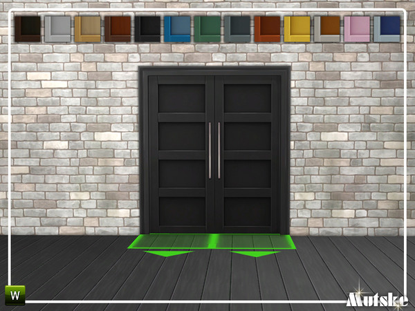 Sims 4 — Closet Add-on Perfect Size Door 2x1 by Mutske — This door is part of the Closet Add-on Constructionset. Made by