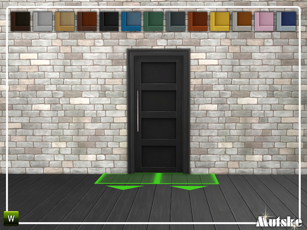 Sims 4 — Closet Add-on Perfect Size Door S2x1 by Mutske — This door is part of the Closet Add-on Constructionset. Made by