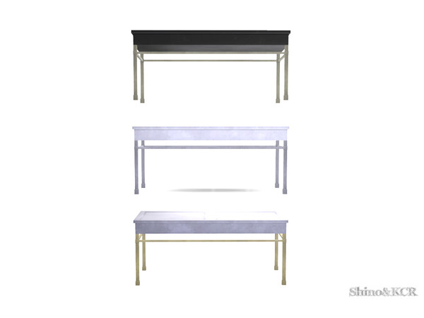 Sims 4 — Dining Outdoor 19 - Dining Table by ShinoKCR — Addition for Outdoor 19 - Dining Set