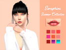 Sims 4 — Summer Collection v2 by SeraphinaS — Seraphina's First Lip gloss collection. You can never have too much shine