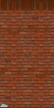 Sims 2 — jsf2Brick by jsf — Real, used and painted brickwork from my home topped with a row of verticals. Only a few