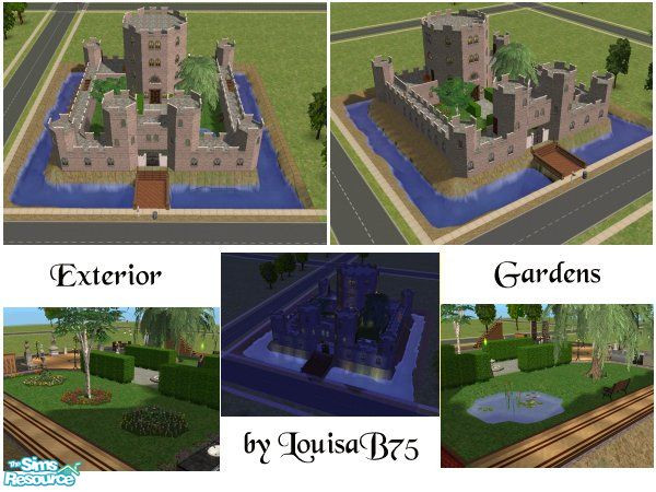 Sims 2 — The Keep by Louisa — A castle designed for the S2HBAA December contest. Castle comprises of a luxuriously