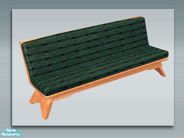 Sims 2 — Rustic Living: Pine - Wood Sofa by Shakeshaft — Part of a recolour of my Rustic Living room set, in a worn pine