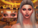 Sims 4 — POKER Eyeshadow Palette by spooktacularsims — What's life without a little risk taking? Be BOLD and DARING with