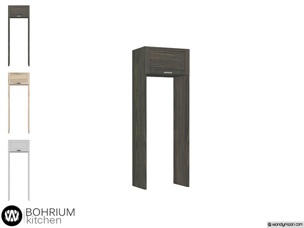 Sims 4 — Bohrium Refrigerator Cabinet by wondymoon — - Bohrium Kitchen - Refrigerator Cabinet - Wondymoon|TSR -