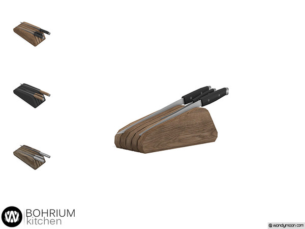 Sims 4 — Bohrium Knife Holder by wondymoon — - Bohrium Kitchen - Knife Holder - Wondymoon|TSR - Creations'2019