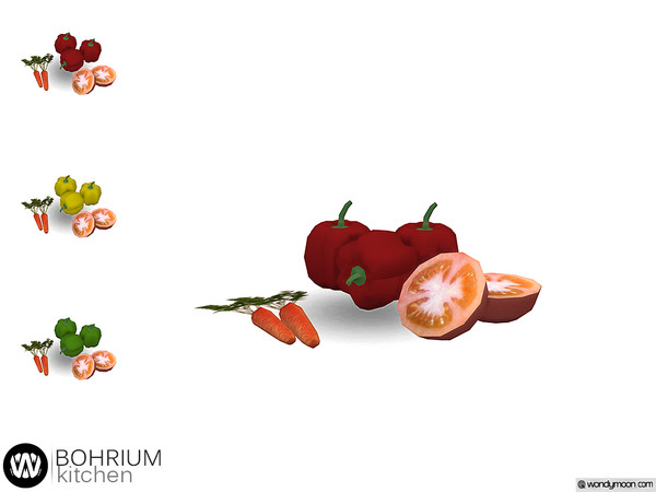Sims 4 — Bohrium Vegetables II by wondymoon — - Bohrium Kitchen - Vegetables II - Wondymoon|TSR - Creations'2019