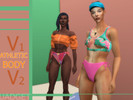 Sims 4 — Athletic body V1-V2 by Uadget2 — A more anatomical body preset for your athletes. More pronounced muscle relief.