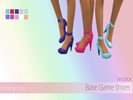 Sims 4 — Shoe recolor by Anninymus — 10 new colors of the Pumps Platform Heel from the Base Game Sorry for all the people