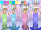 Sims 4 — Mermaid Tail Recolors - 9 Colors by Sapphyra2 — Here are a few simple recolors of the first mermaid tail option