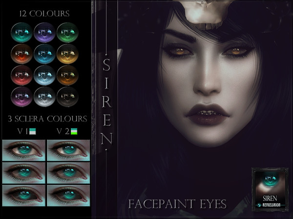 Sims 4 — Siren Eyes by RemusSirion — Siren Eyes update 2023-03-18: enabled for infants and mermaids HQ mod compatible: