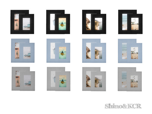 Sims 4 — Bathroom Sara - Painting on Floor by ShinoKCR — Bathroom Furniture giving you a Beach Feeling In Clutter
