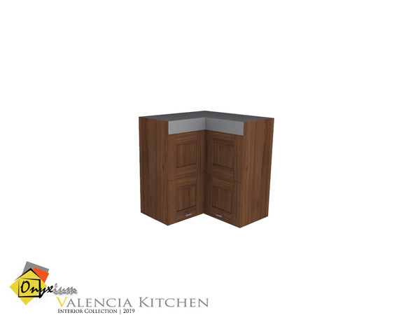 Sims 4 — Valencia Cabinet Corner Inner by Onyxium — Onyxium@TSR Design Workshop Kitchen Collection | Belong 2019 Year