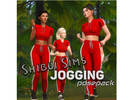Sims 4 — Jogging PosePack Shibui by Shibui_Sims —  Includes 7 poses: - 2 poses jogging with 3 - 5 poses jogging with 2