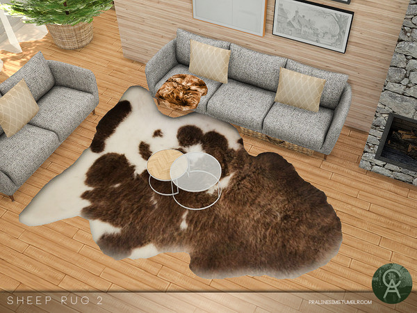 Sims 4 — Sheep Rug 2 by Pralinesims — By Pralinesims