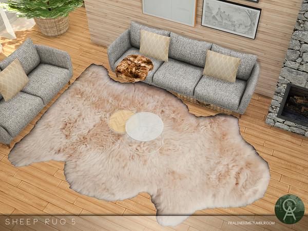 Sims 4 — Sheep Rug 5 by Pralinesims — By Pralinesims