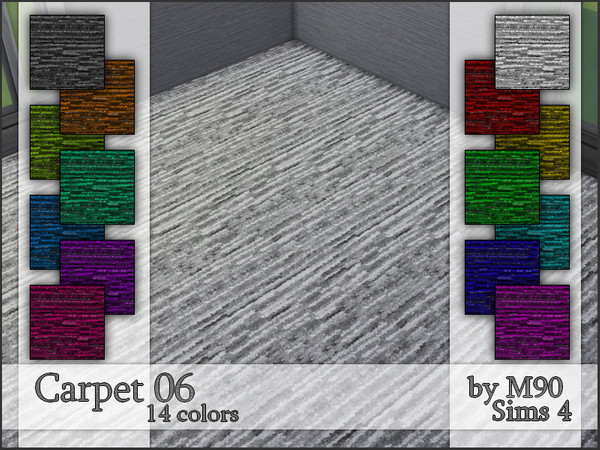 Sims 4 — M90 Carpet 06 by Mircia90 — Carpet in 14 colors.