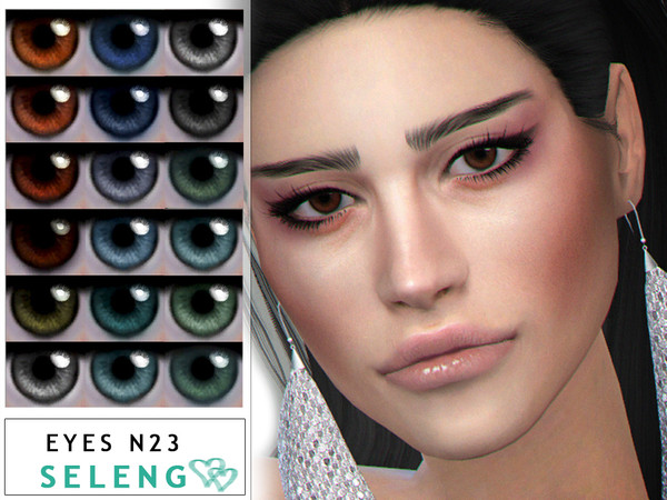 Sims 4 — Eyes N23 by Seleng — Toddler to Elder Female and Male 15 colours Custom Thumbnail HQ mod compatible The picture