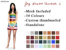 Sims 4 — Joy Dress V2 by Rebellesims — EA mesh edited by me (base game compatible) Comes in 34 swatches Custom