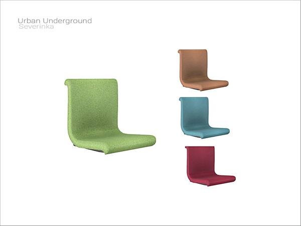 Sims 4 — [Urban Underground] - chair by Severinka_ — Train chair From the set 'Urban Underground' Build / Buy category: