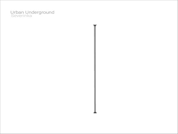 Sims 4 — [Urban Underground] - handrail v01 straight by Severinka_ — Handrail v01 straight From the set 'Urban